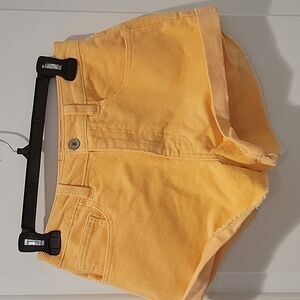 Forever 21 Corduroy Shorts | Size 26 | Yellow Cantaloupe | High-Rise NWT